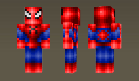 скин spiderman skin для майнкрафт