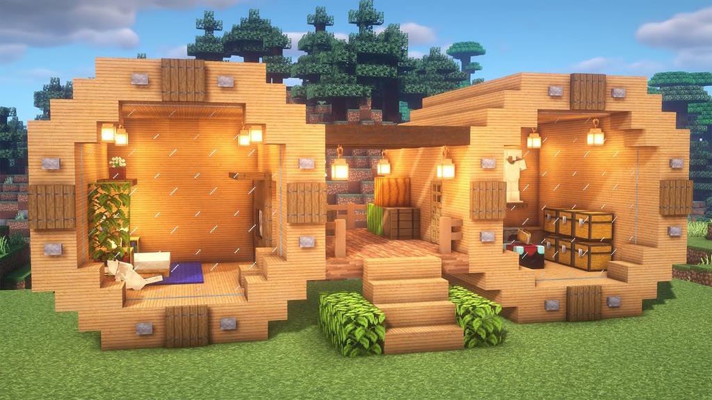 Дизанерский дом Minecraft